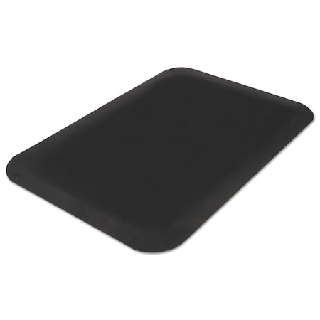 Guardian Floor Protection Antifatigue Mat, 60" L x 36" W, 0.5" Thickness, Solid PVC, Black 44030535